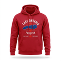 Pullover hoodie with lake Ontario design